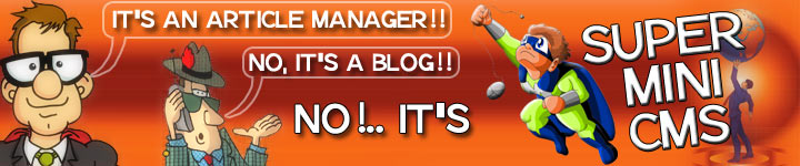 super mini content management solution header image